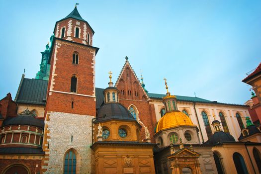 The Royal Archcathedral Basilica of Saints Stanislaus and Wenceslaus on Wawel, Cracow, Poland.