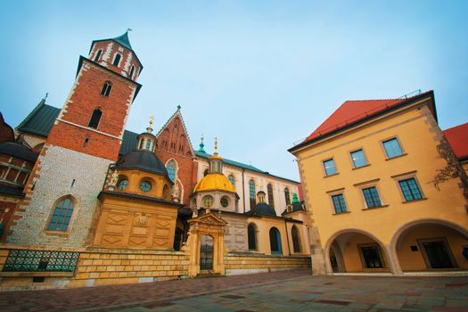 Basilica of Saints Stanislaus and Wenceslaus on Wawel, Cracow, Poland.