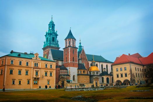 View of Wawel in Cracow, Poland.