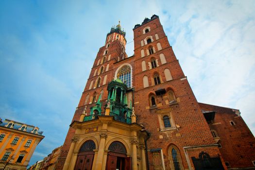 Cracow, Poland. St. Mary's Basilica.