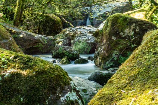 waterfalls torrent of soriano chia viterbo ditch castle