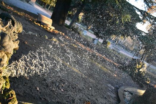 Terni walk fountain in the park