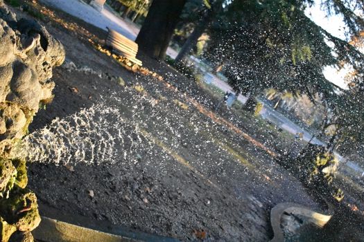 Terni walk fountain in the park