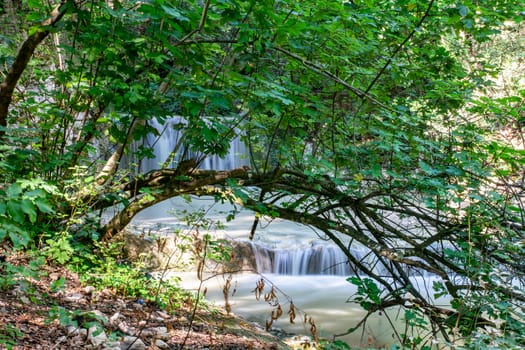 pisciarelle waterfall locality rocca Sanzenone