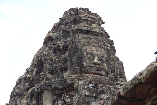 Bayon temple angkor thom, angkor wat, siem reap cambodia