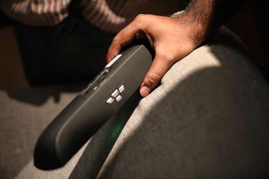 Male hand with Speaker