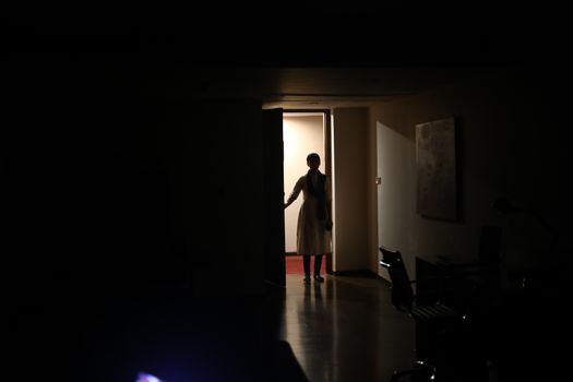 Silhouette of a Female model