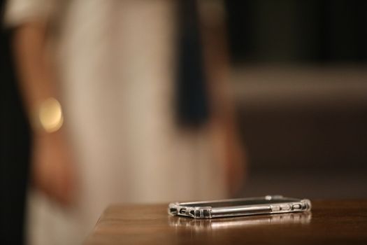 Cell phone on a Table