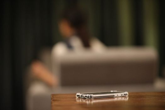 Cell phone on a Table