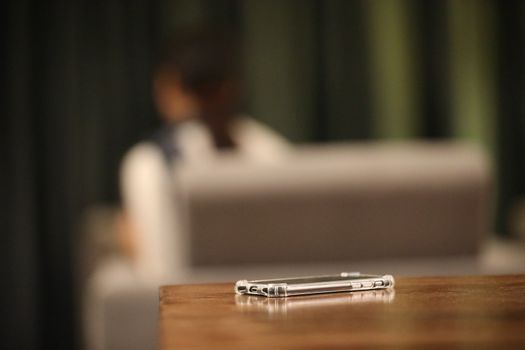 Cell phone on a Table