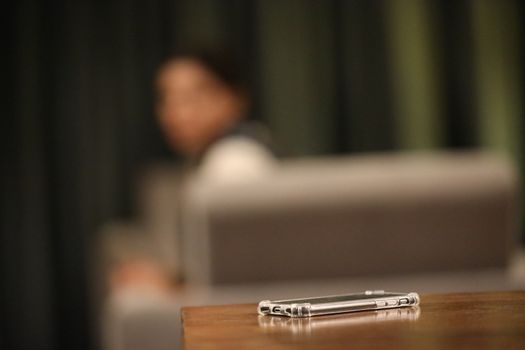 Cell phone on a Table