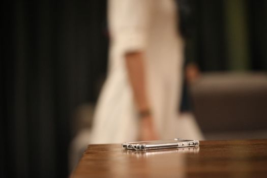 Cell phone on a Table