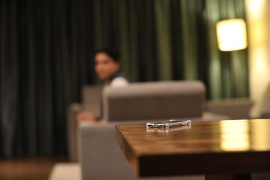 Cell phone on a Table