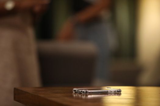 Cell phone on a Table