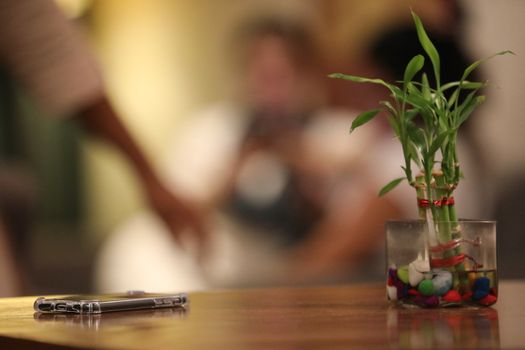 Cell phone on a Table