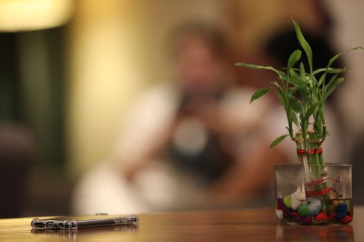 Cell phone on a Table