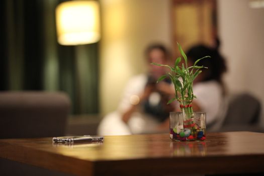 Cell phone on a Table