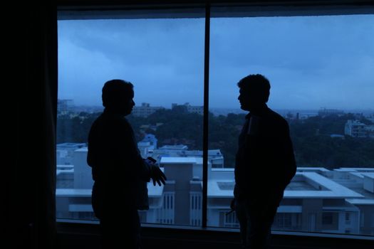 silhouettes at Window