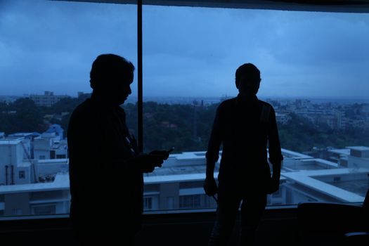silhouettes at Window