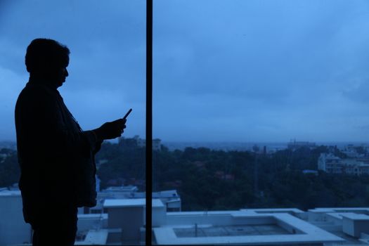 silhouettes at Window