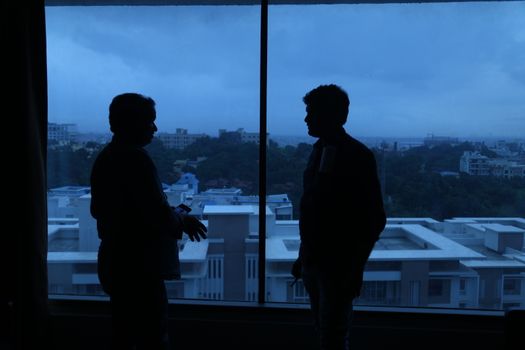 silhouettes at Window