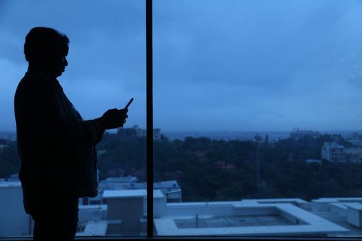 silhouettes at Window
