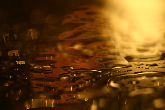 water drops on the glass