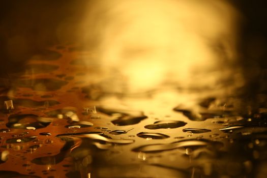 water drops on the glass
