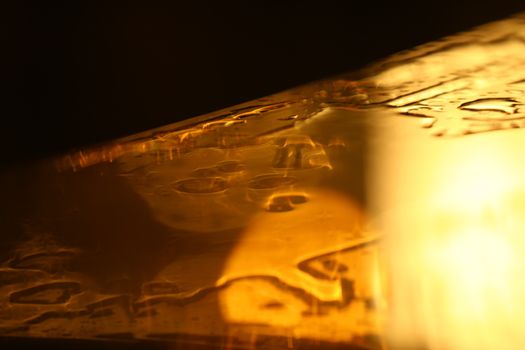 water drops on the glass