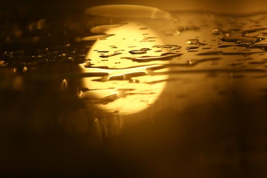 water drops on the glass