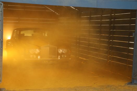 Car Shed in the Night