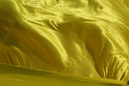 Abstract Yellow color cloth Texture