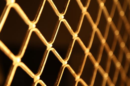Abstract Metal Fence net