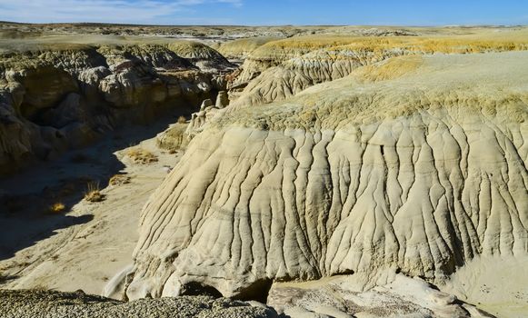 Weird sandstone formations created by erosion at Ah-Shi-Sle-Pah Wilderness Study Area in San Juan County near the city of Farmington, New Mexico. 