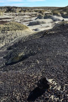 Weird sandstone formations created by erosion at Ah-Shi-Sle-Pah Wilderness Study Area in San Juan County near the city of Farmington, New Mexico. 