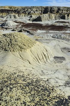 Weird sandstone formations created by erosion at Ah-Shi-Sle-Pah Wilderness Study Area in San Juan County near the city of Farmington, New Mexico. 