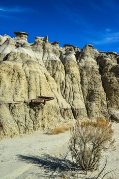 Weird sandstone formations created by erosion at Ah-Shi-Sle-Pah Wilderness Study Area in San Juan County near the city of Farmington, New Mexico. 