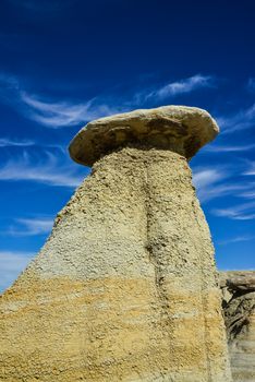 Weird sandstone formations created by erosion at Ah-Shi-Sle-Pah Wilderness Study Area in San Juan County near the city of Farmington, New Mexico. 