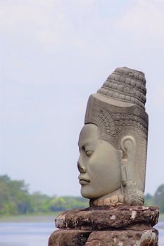 Cambodia, siem reap, angkor wat, south gate, angkor thom, bayon devas or asuras