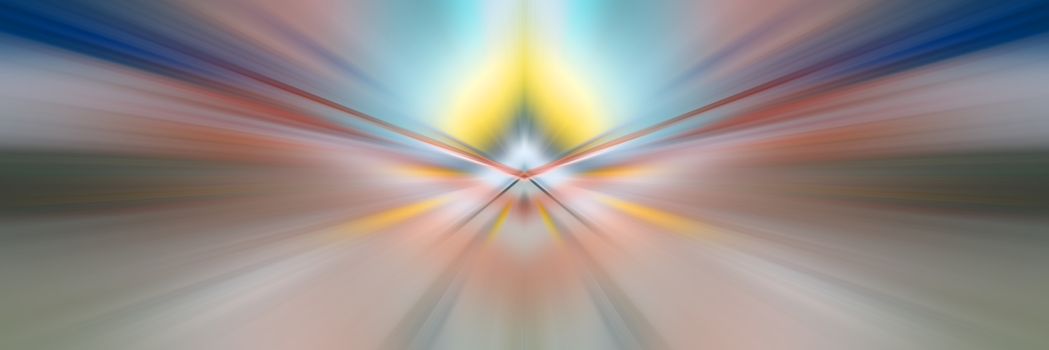 Dynamic lines of light. Light from central point. Bright flash of light. Dynamic movement in space.