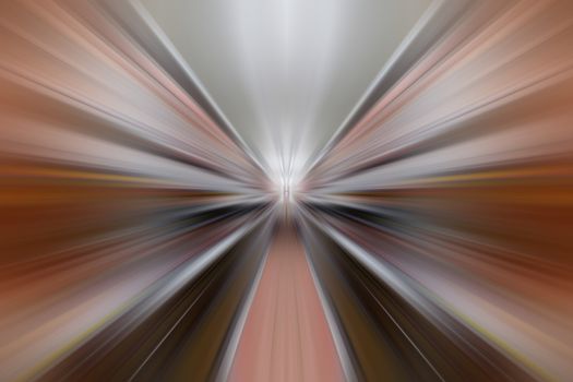Dynamic lines of light. Light from central point. Bright flash of light. Dynamic movement in space.