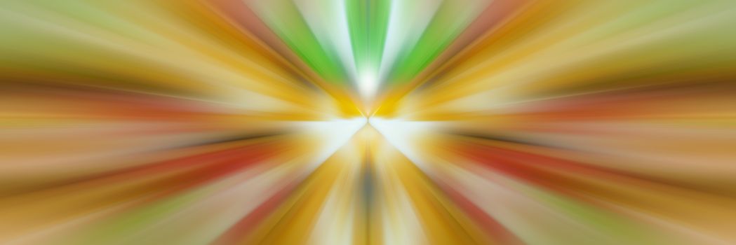 Dynamic lines of light. Light from central point. Bright flash of light. Dynamic movement in space.