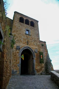 village of Bagnoregio isolated village that can not be reached by car only on foot