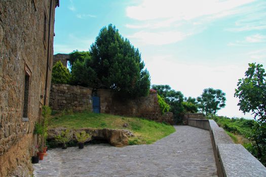 village of Bagnoregio isolated village that can not be reached by car only on foot