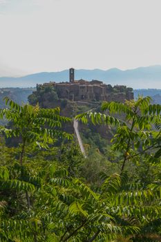 village of Bagnoregio isolated village that can not be reached by car only on foot