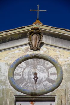 town of Calcata vechhia in italy taken on a sunny day