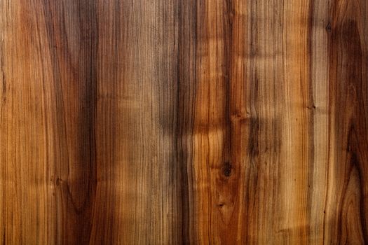 A beautiful pattern of dark wood fibers in the form of a new smooth wooden veneer with vertical guides.