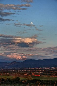 landscape of Terni at sunset