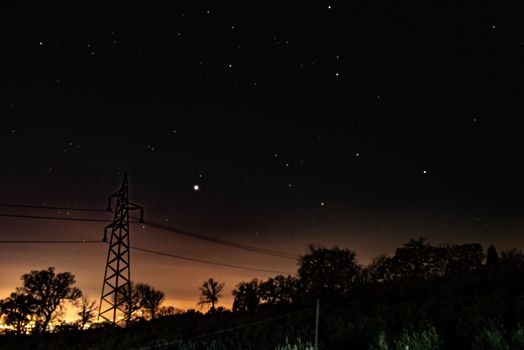 STARRY LANDSCAPE FROM THE MOUNTAIN OF CESI TERNI UMBRIA