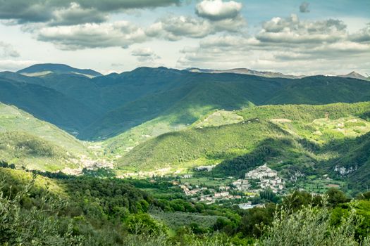 Valnerina valley, town of Arrone and Castel di Lago